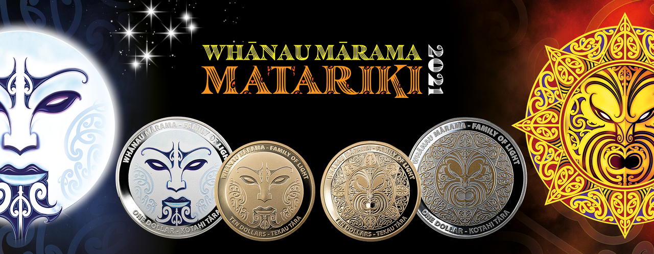 Whānau Mārama - Family of Light coins